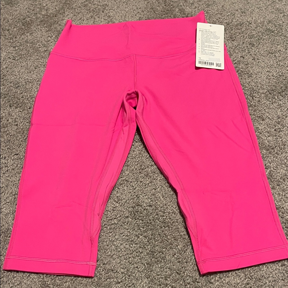 Lululemon Athletica Pink Align HR Crop 17"